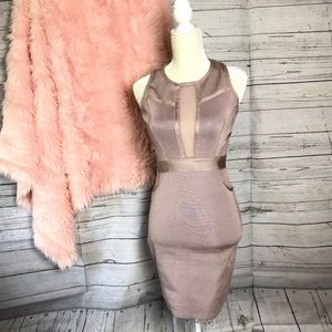 Wow Couture | Lavender Bodycon Midi Dress